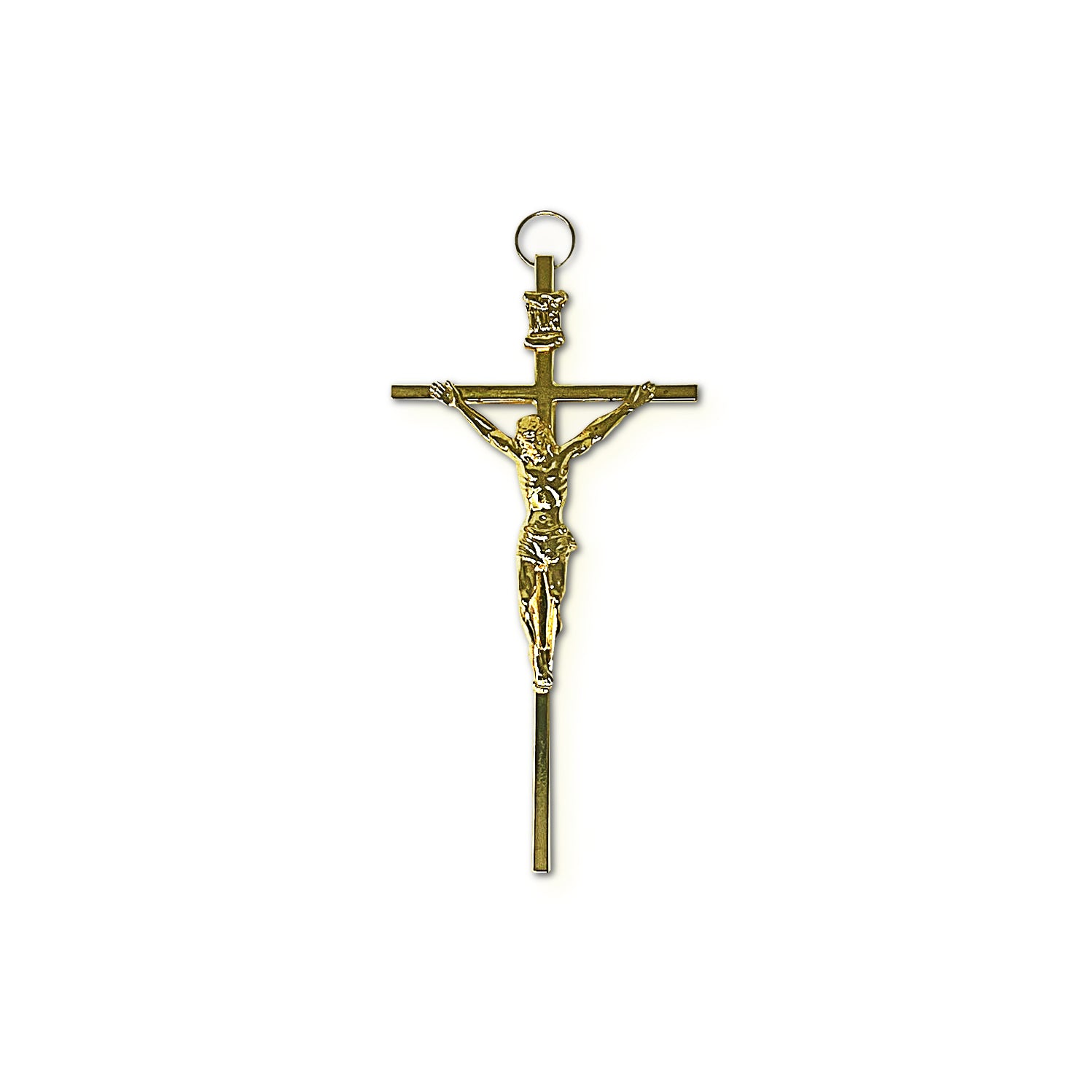 110 - GOLD CORPUS ON BRASS CROSS – Gravure Craft