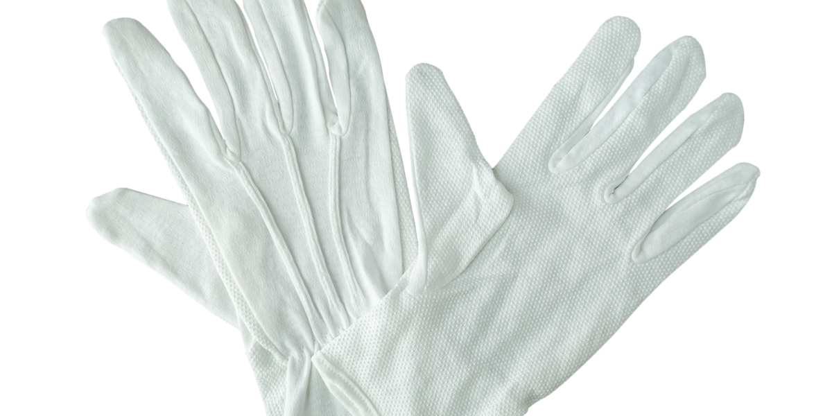 Cotton Pallbearer Gloves with Palm Grip – Gravure Craft