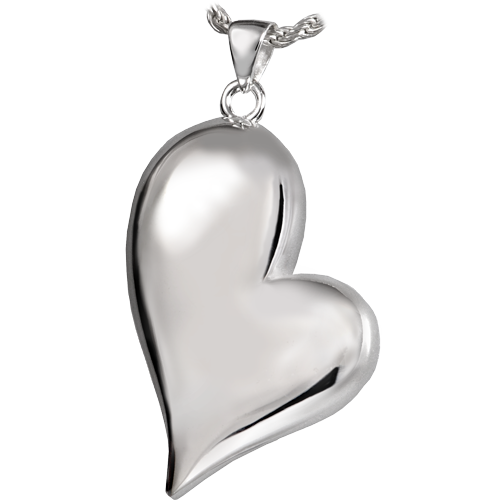 Tear Drop Heart Companion Sterling Silver Pendant – Gravure Craft